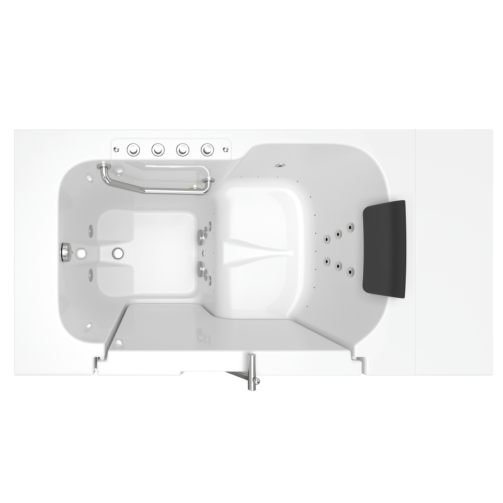 Gelcoat Premium Series 32 x 52 Inch Walkin Tub With Combination Air